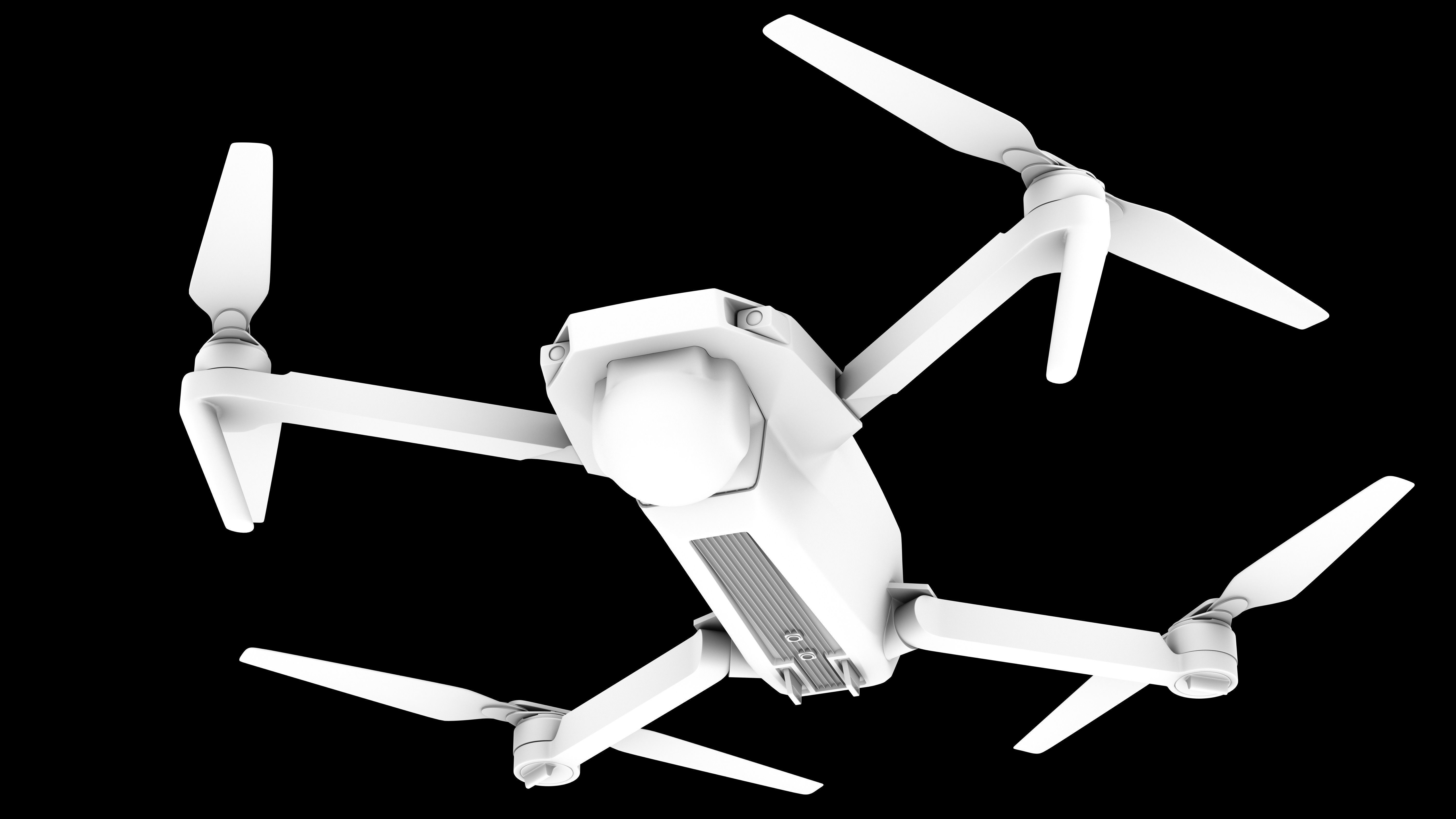 DJI Mavic Pro Drone 3d model vray realistic Low-poly 3D model_5