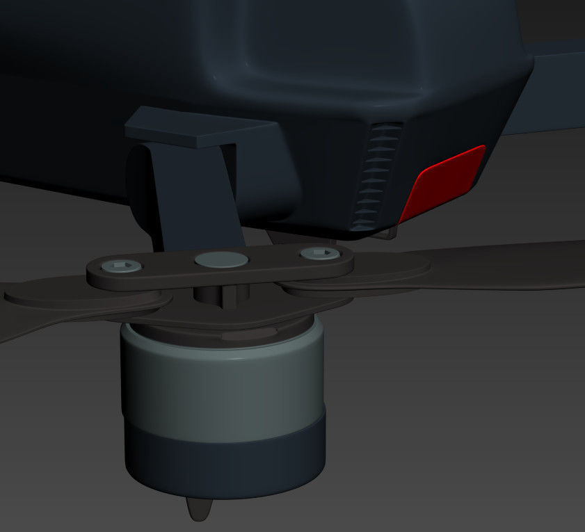 DJI Mavic Pro Drone 3d model vray realistic Low-poly 3D model_15