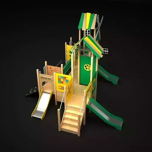 Outdoor Castle Bridge 3D model