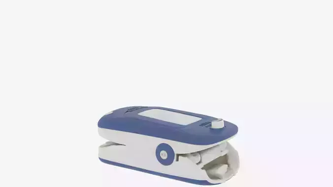 3D Model of Finger Pulse Oximeter Digital Display Clip Mechanism