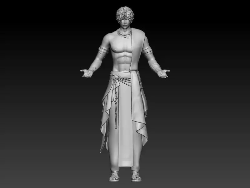 Rafayel sea god Love and deepspace normal and 3D print model