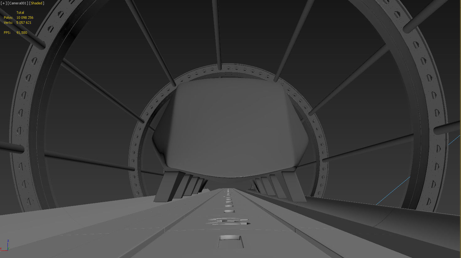 Hyperloop transport 3d model - Vray realistic 3D model_16