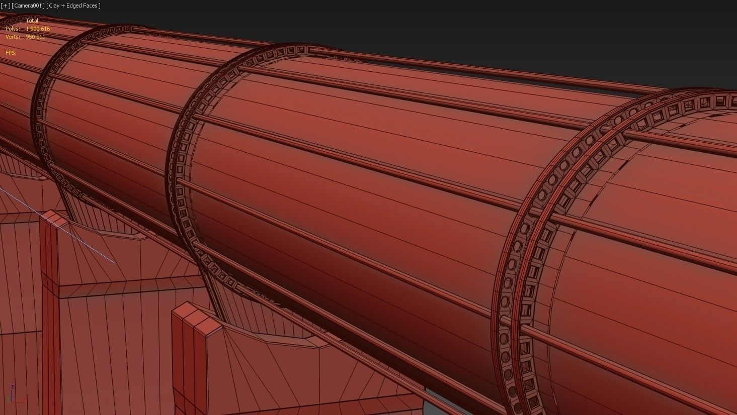 Hyperloop transport 3d model - Vray realistic 3D model_12