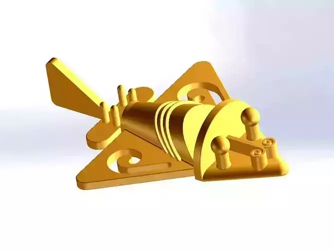 Inca gold plane 3D print model