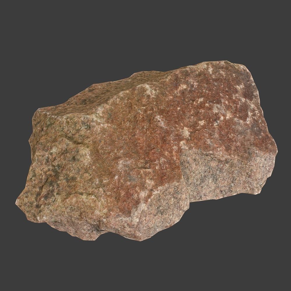 Hazel Stone Low-poly 3D model_3