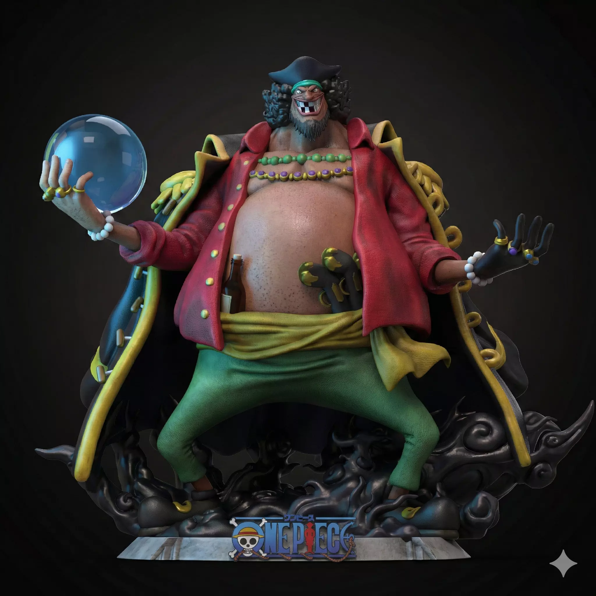 Marshall D Teach OnePiece Sculpture 110 Scale STL 3D print model