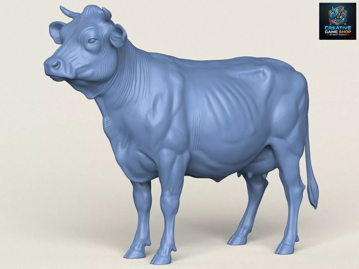 Cow Standing Pose 3D print model