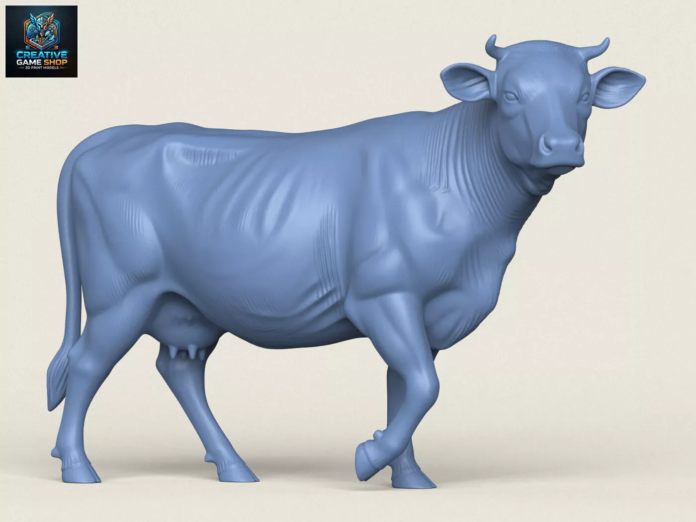 Cow Walking 3D print model