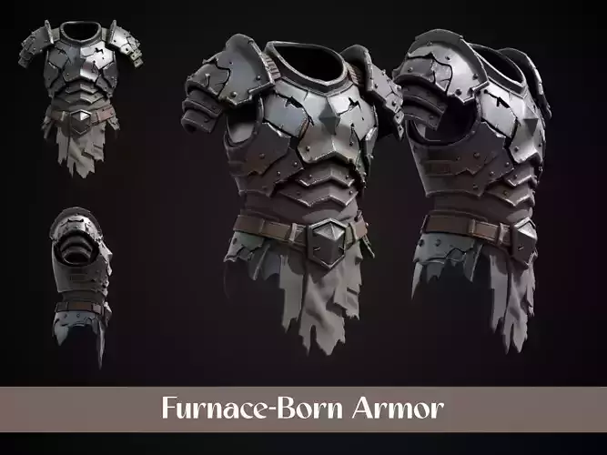 Stylized Orc Armor - Furnace Born