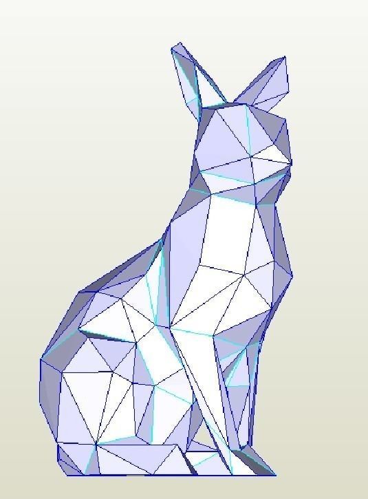 Watchfull Bunny 302 Faces 3D print model_1