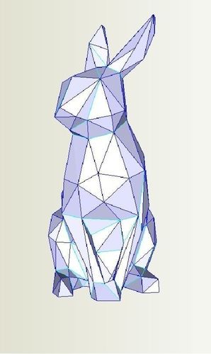 Watchfull Bunny 302 Faces 3D print model