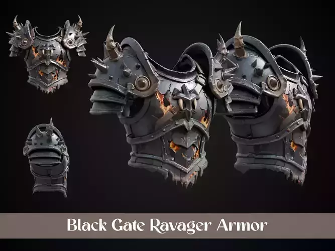 Stylized Orc Armor - Black Gate Ravager