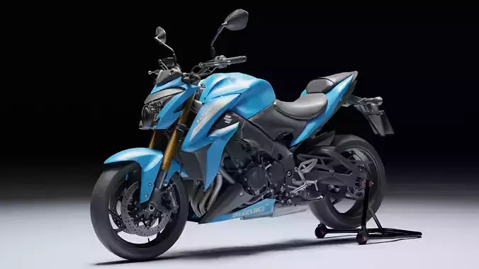 Suzuki GSX R 1000 2018 Low-poly 3D model