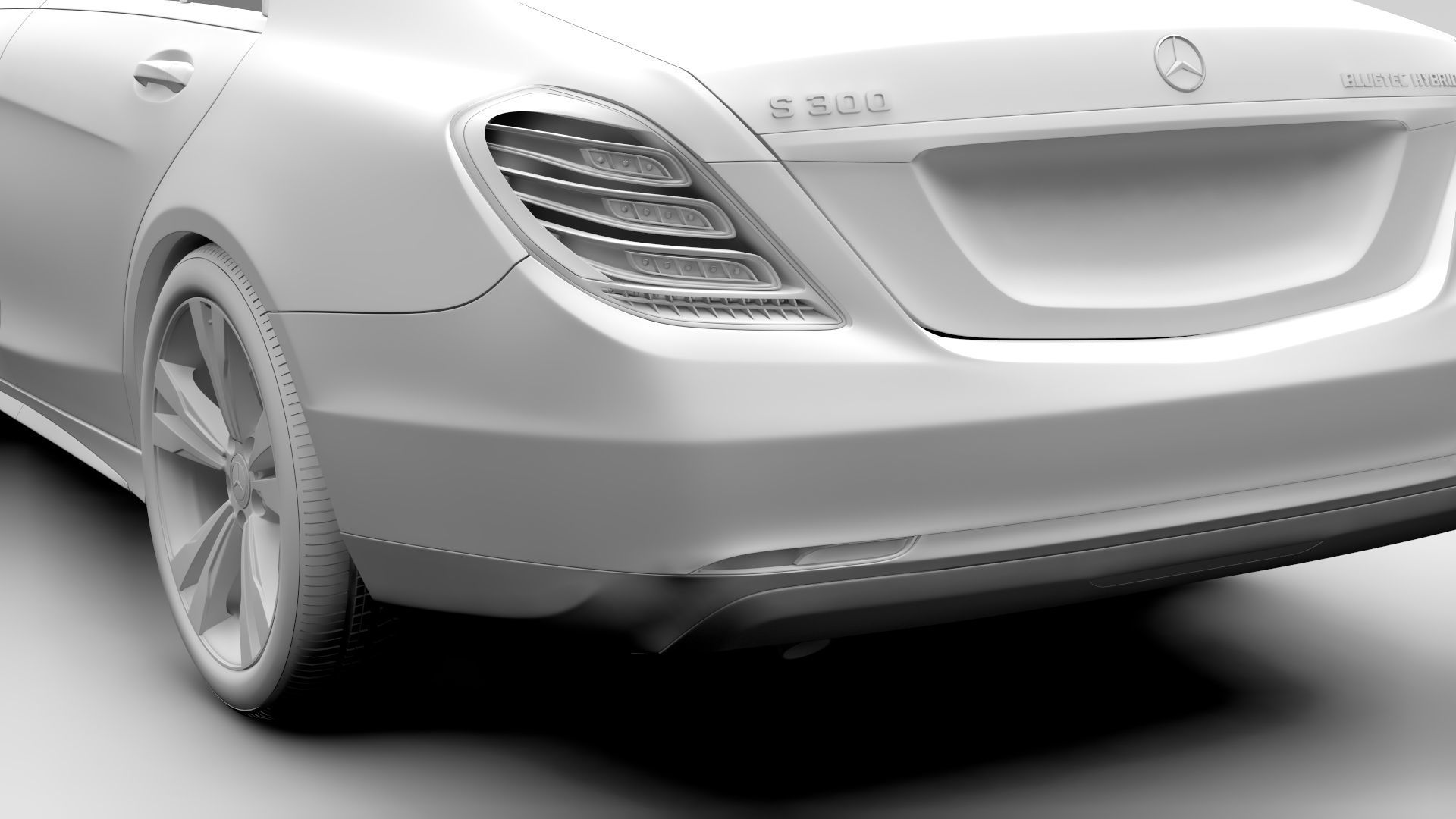 Mercedes Benz S 300 BlueTec Hybrid W222 2016 3D model_16