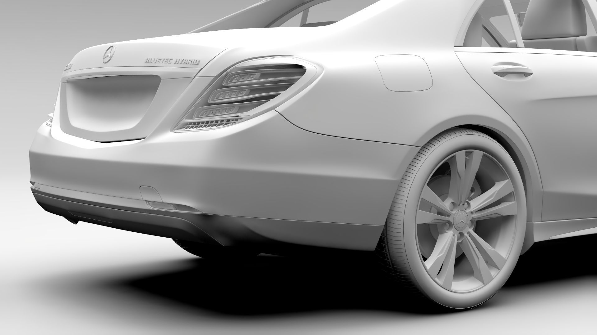 Mercedes Benz S 300 BlueTec Hybrid W222 2016 3D model_17