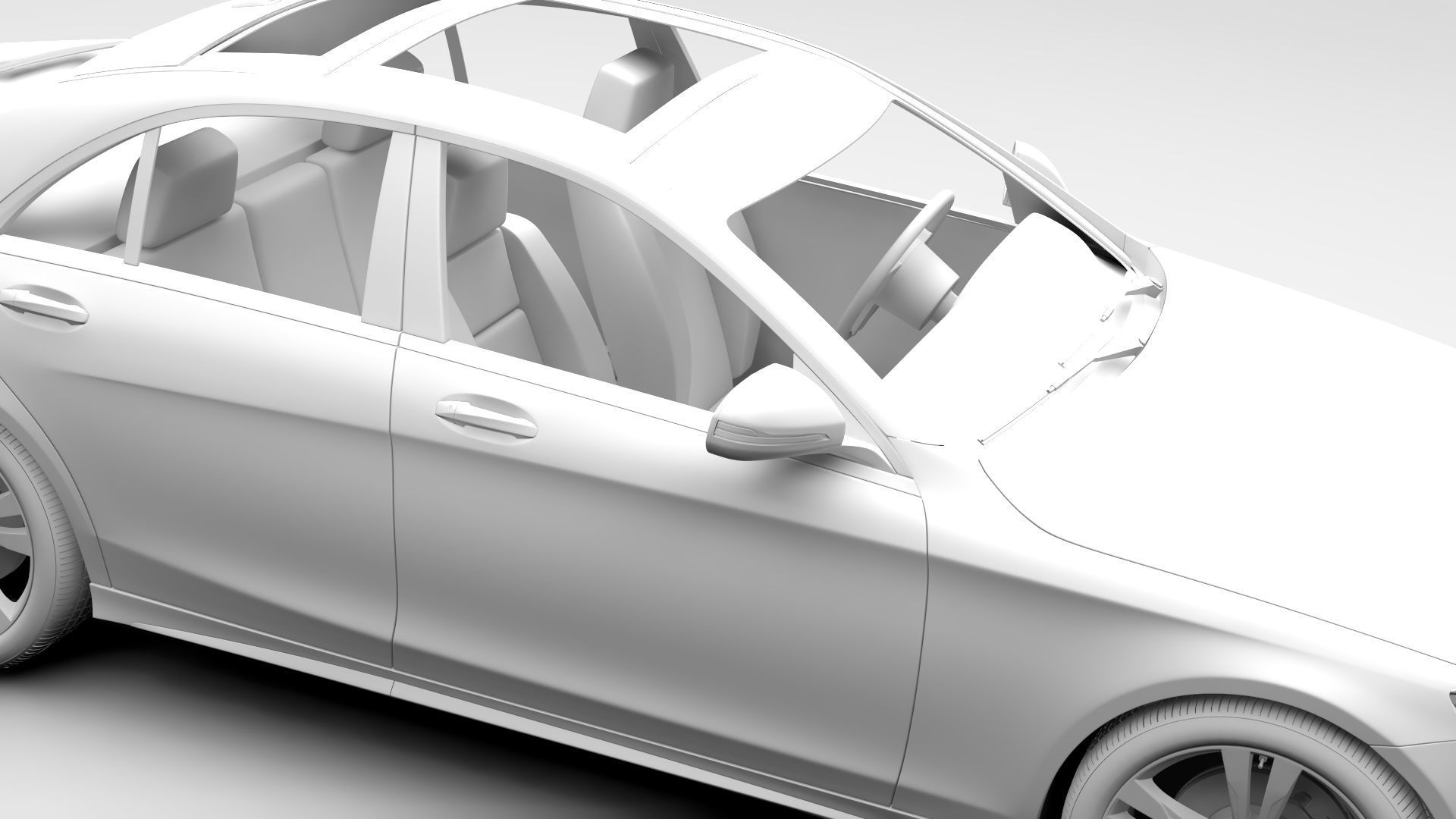 Mercedes Benz S 300 BlueTec Hybrid W222 2016 3D model_15