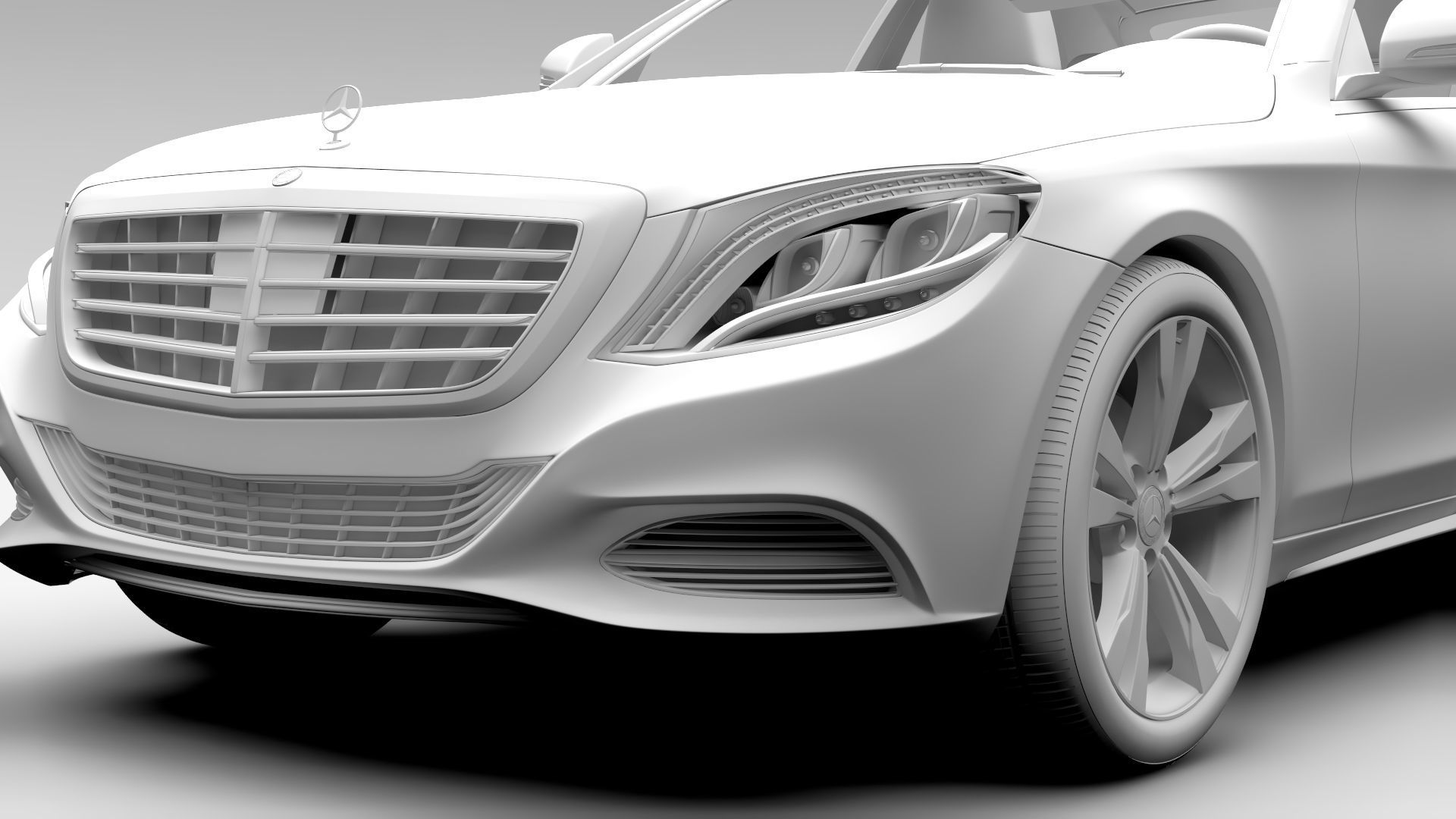 Mercedes Benz S 300 BlueTec Hybrid W222 2016 3D model_19