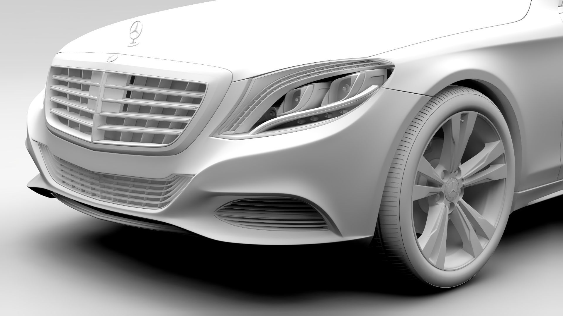 Mercedes Benz S 300 BlueTec Hybrid W222 2016 3D model_14