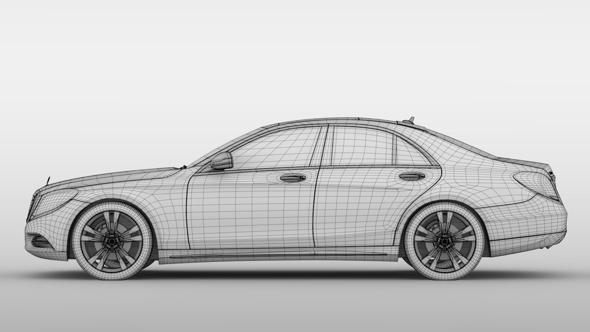 Mercedes Benz S 300 BlueTec Hybrid W222 2016 3D model_21