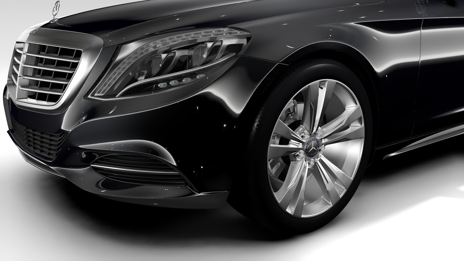 Mercedes Benz S 300 BlueTec Hybrid W222 2016 3D model_2