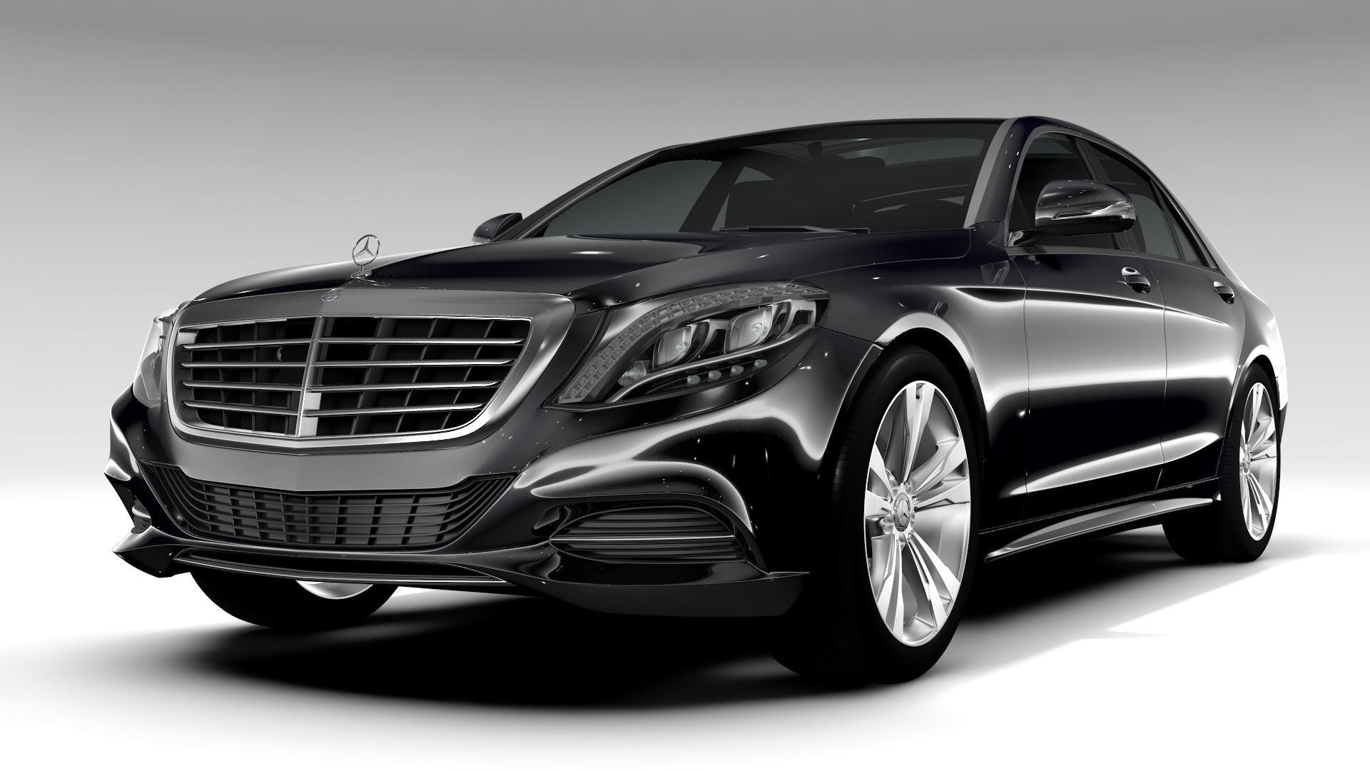 Mercedes Benz S 300 BlueTec Hybrid W222 2016 3D model_13