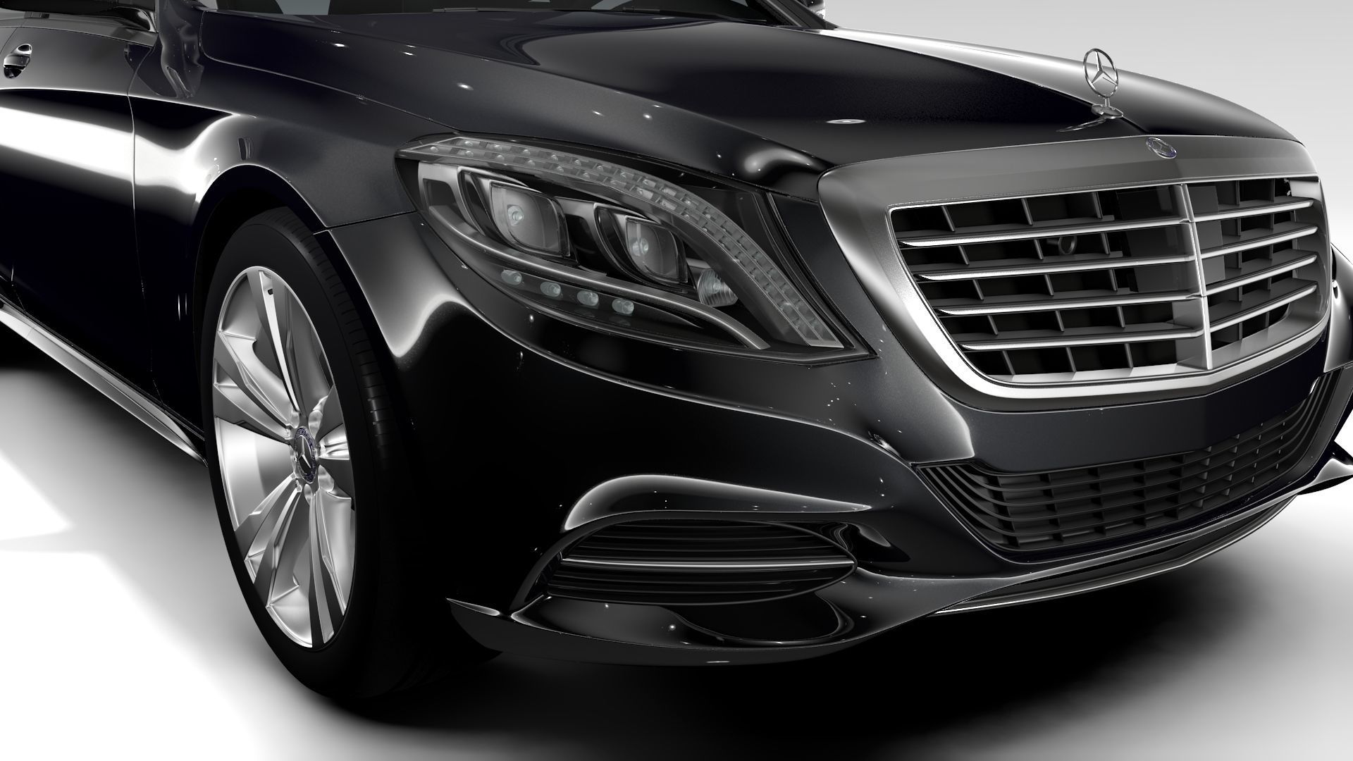 Mercedes Benz S 300 BlueTec Hybrid W222 2016 3D model_8