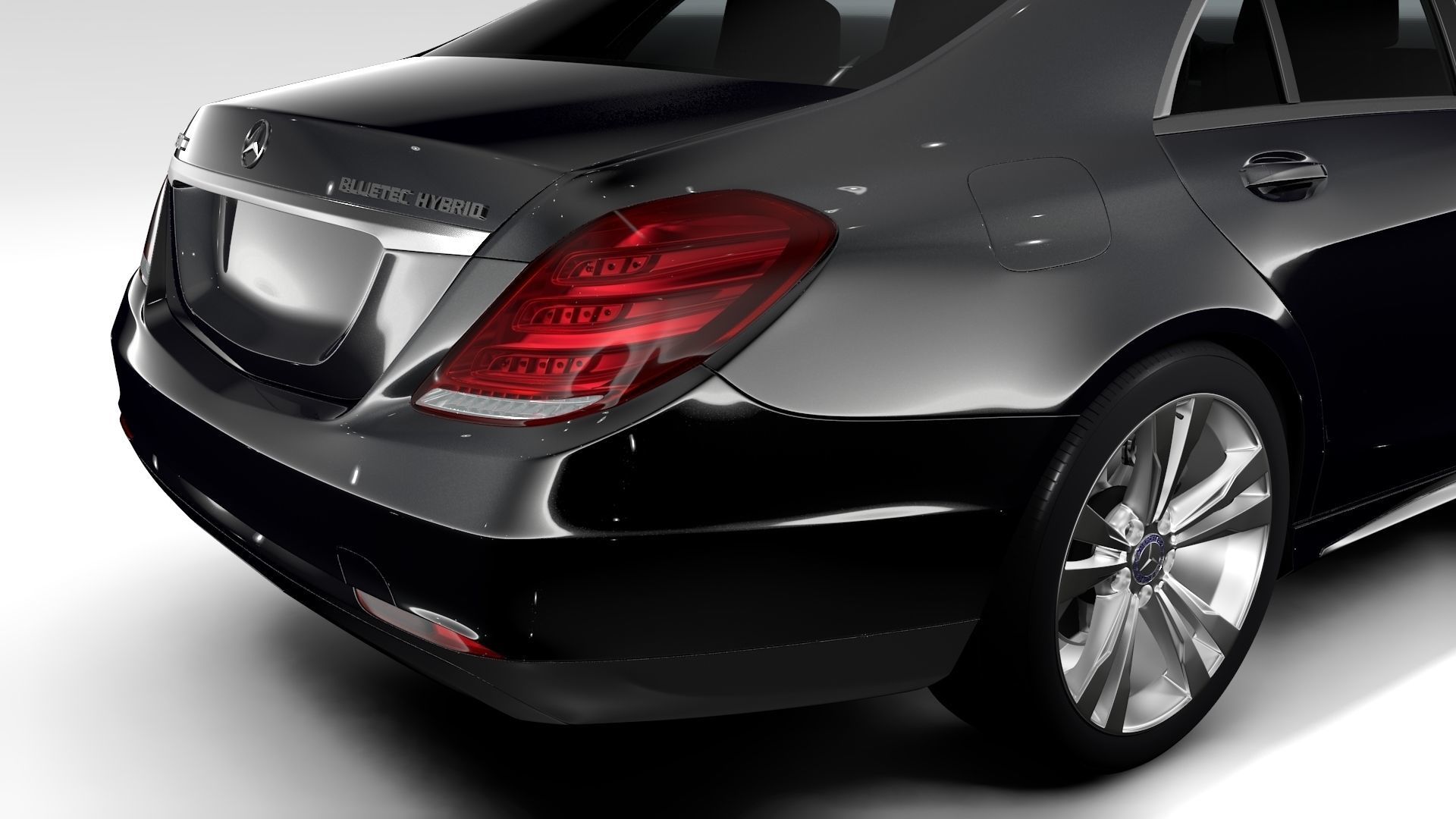 Mercedes Benz S 300 BlueTec Hybrid W222 2016 3D model_9
