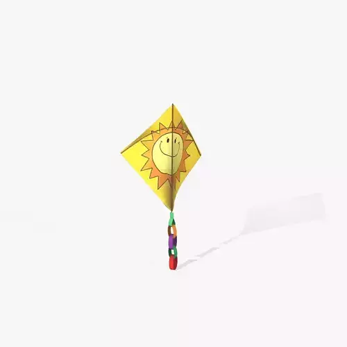 Kite 01 Low-poly 3D model