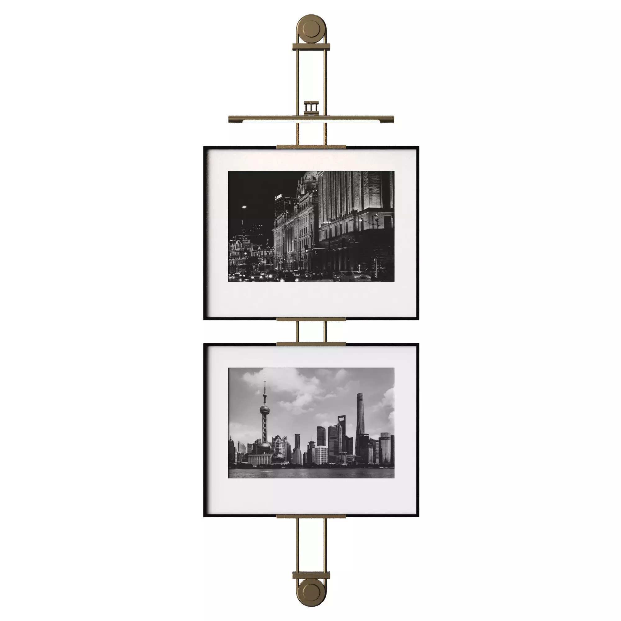 Shanghai Night decorative painting wall painting 3D model