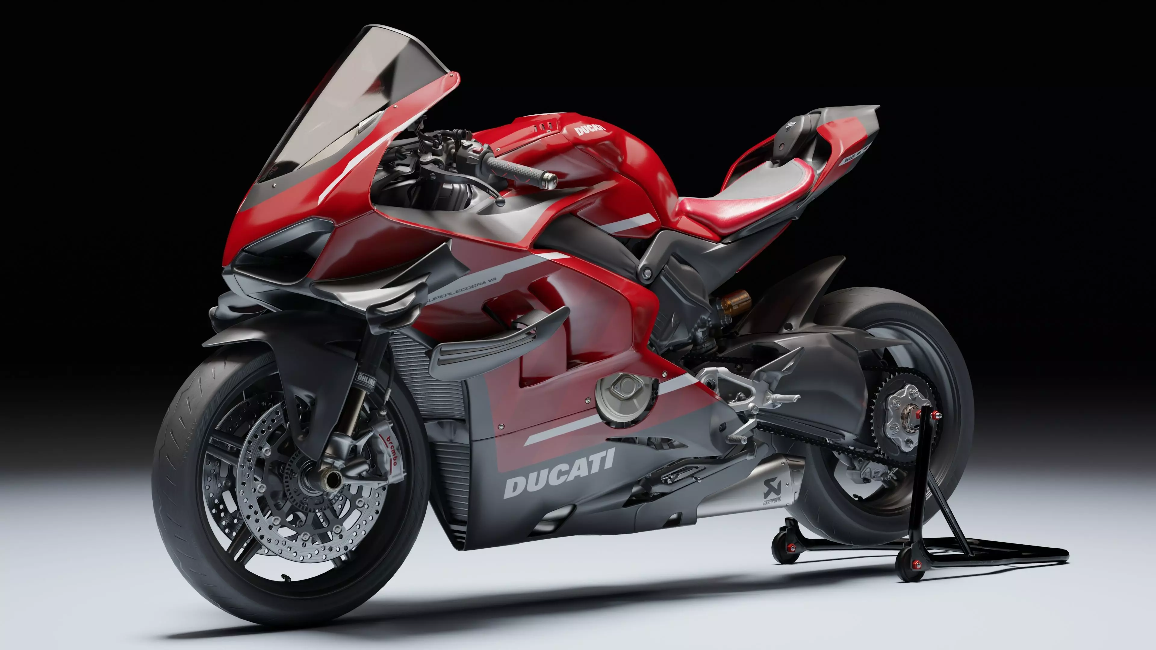 Ducati Superleggera V4 2021 Low-poly 3D model