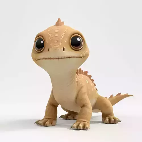 Friendly Sand-Toned Desert Guardian