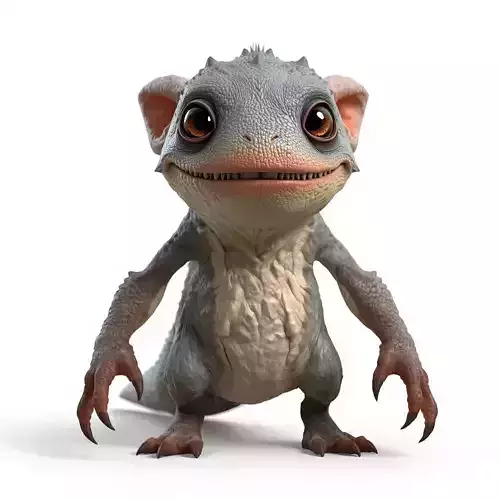 Approachable Cave-Dweller 3D Character