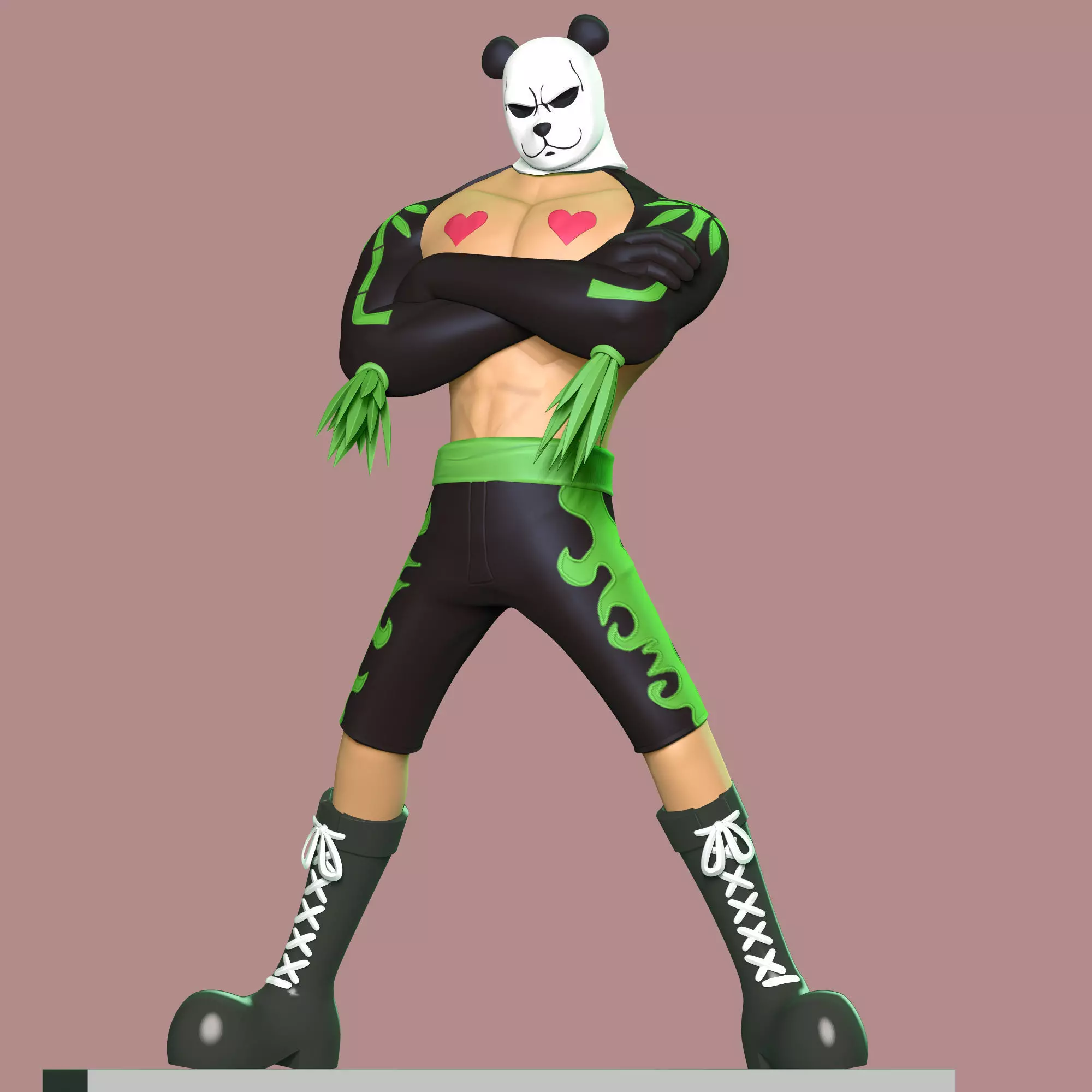 Pandaman - One Piece Free 3D print model