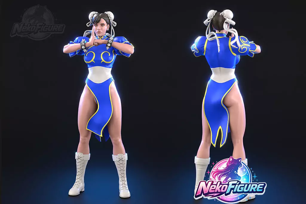 ChunLi Street Fighter Statues Figurines stl printable 3D print model