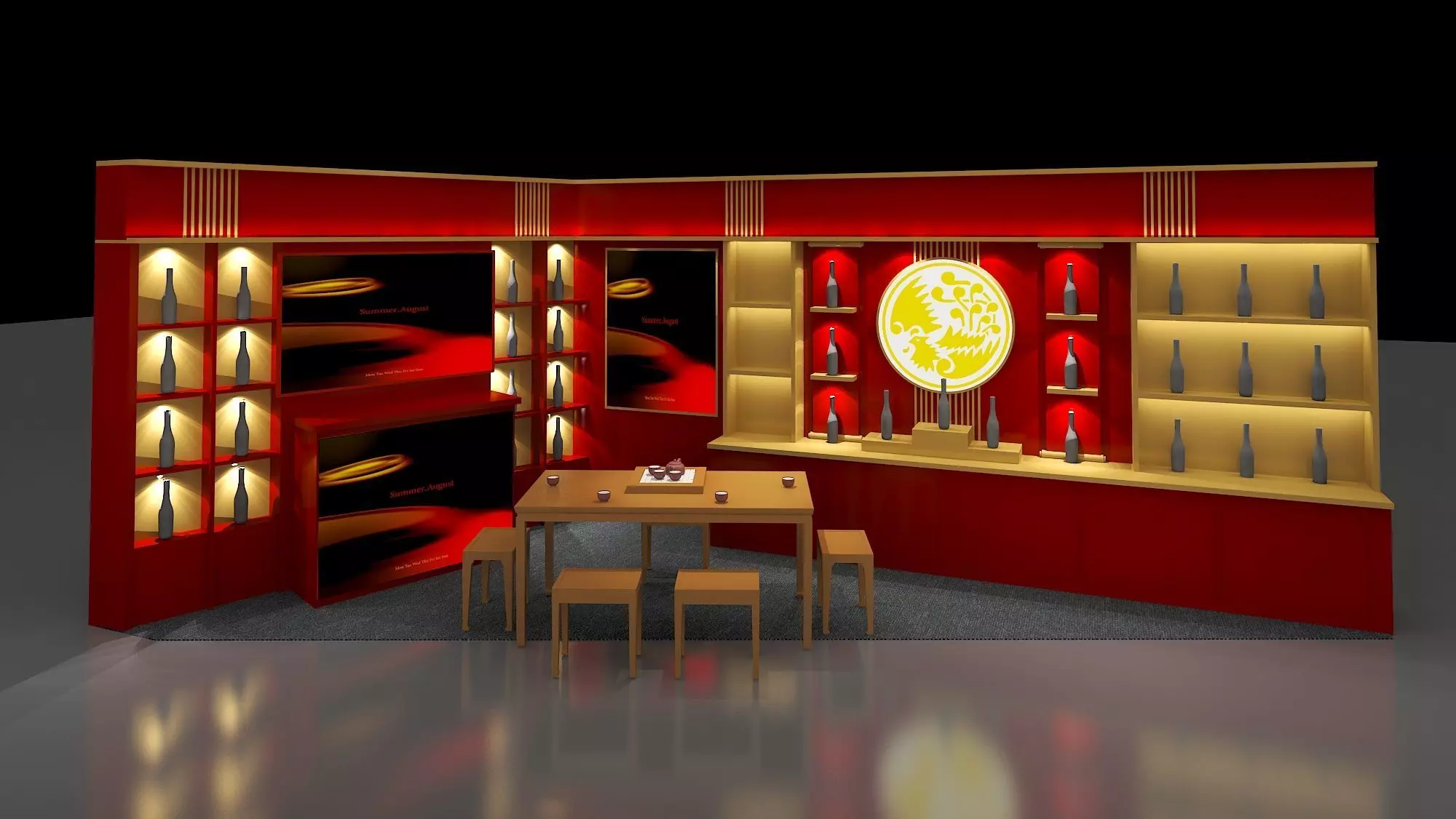 display cabinet 3D model