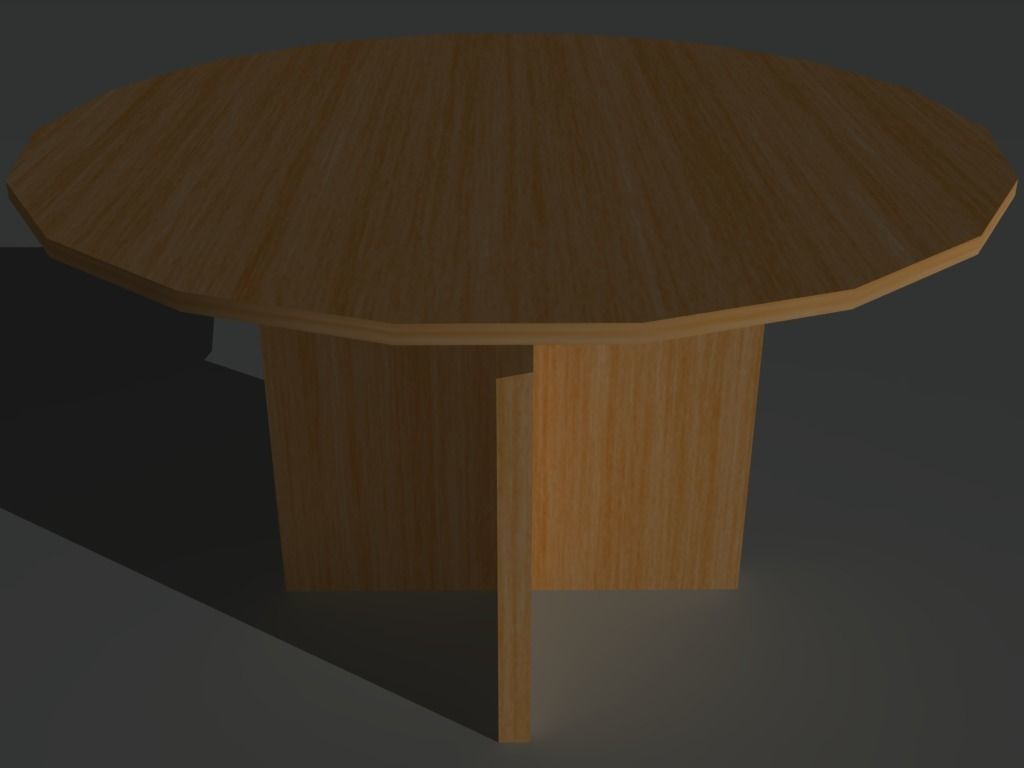 Office Tables and Desks Low-poly 3D model_5