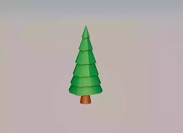lowpoly tree christmas