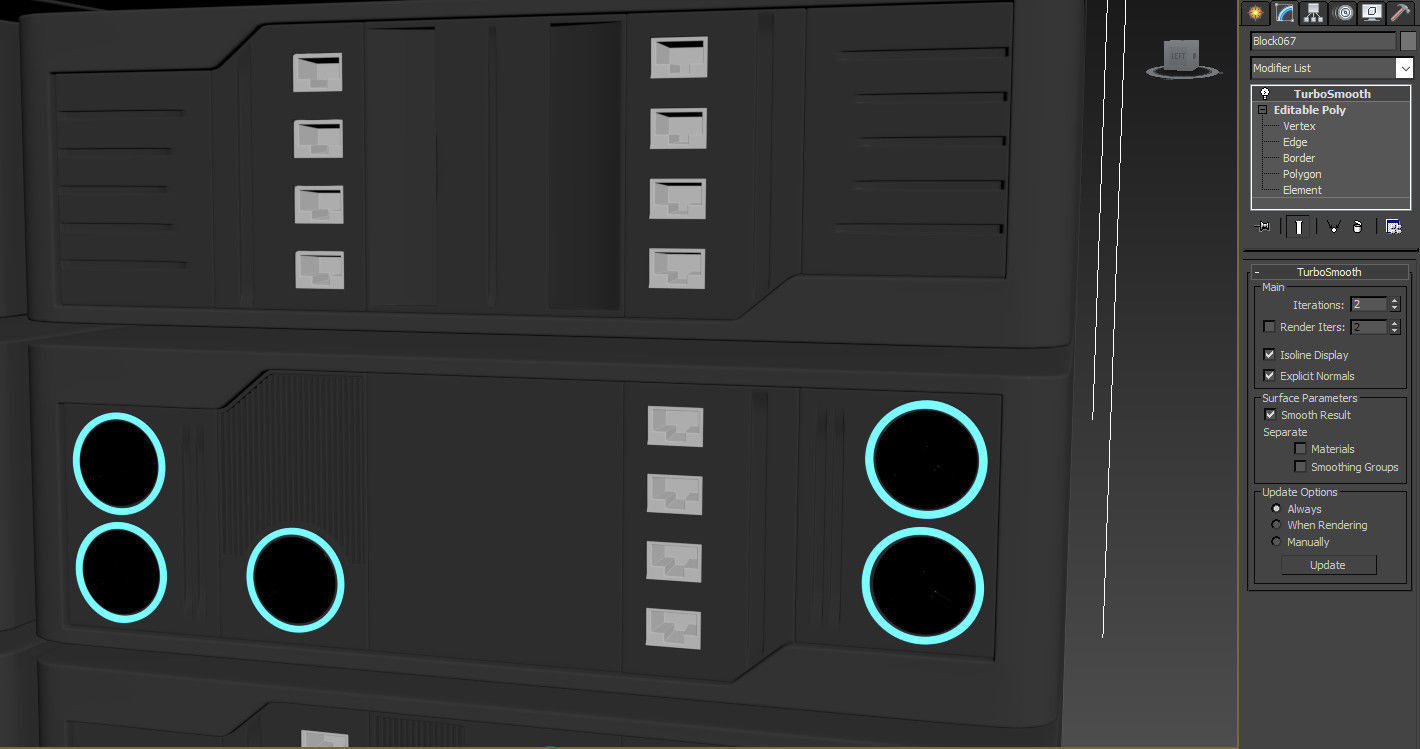 Server Rack 3d model - Vray materials included 3D model_2