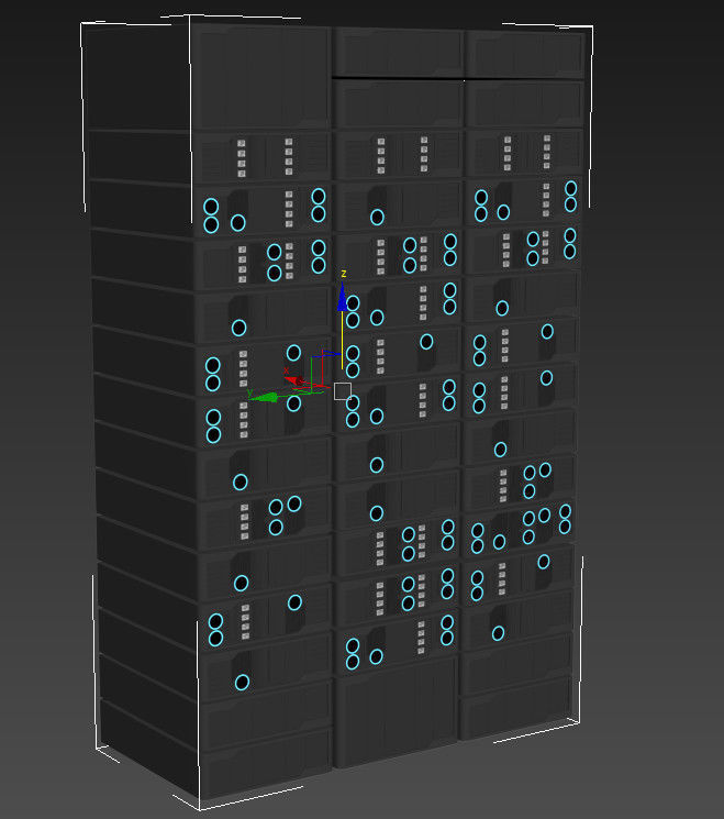 Server Rack 3d model - Vray materials included 3D model_5