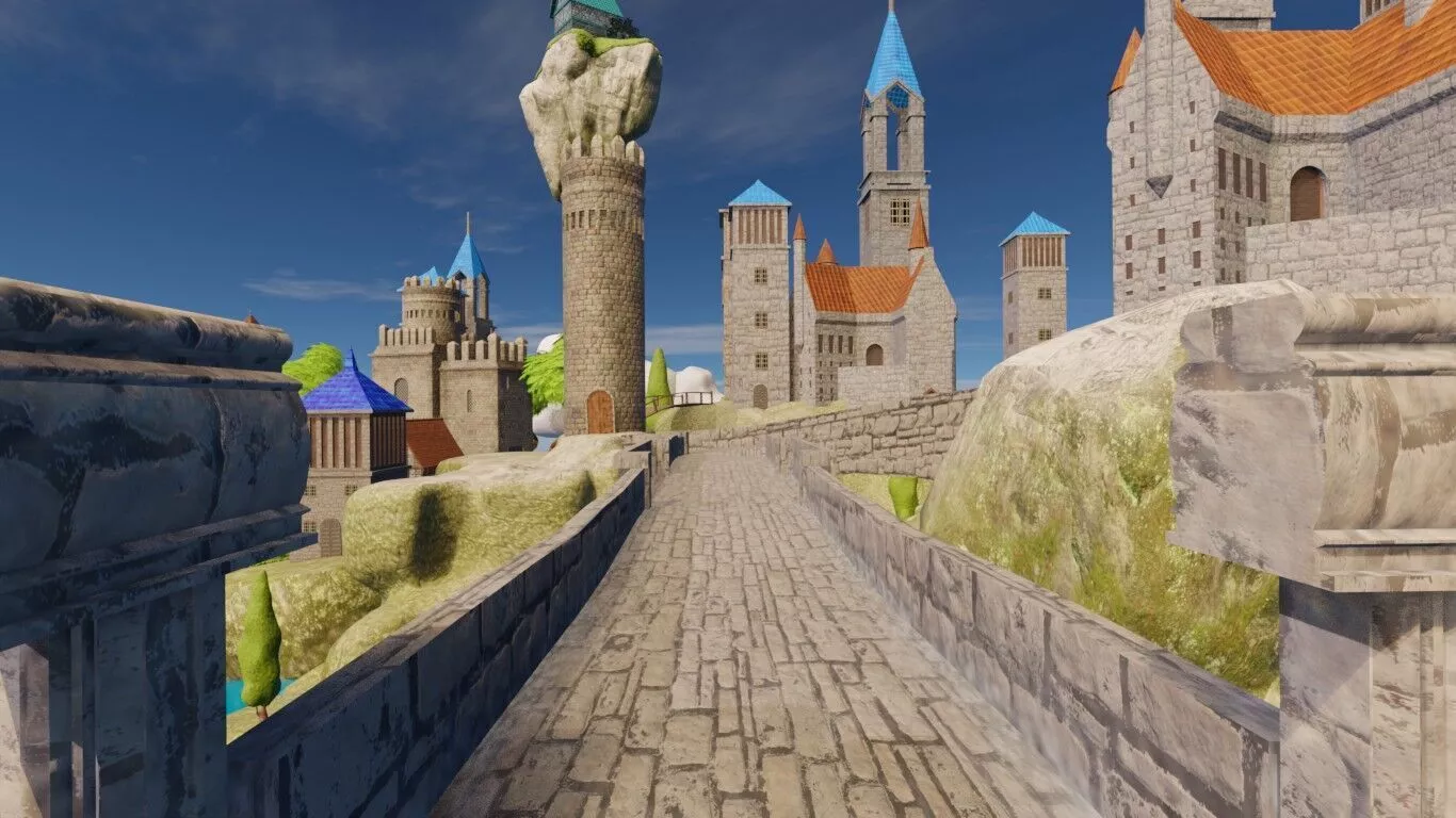 Floating Castles 3D model