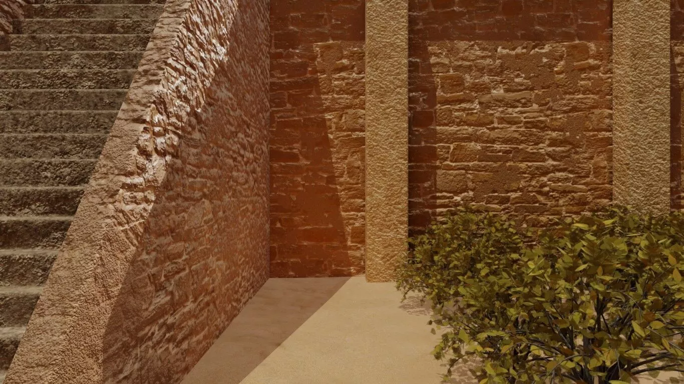 Desert Fort City 3D model
