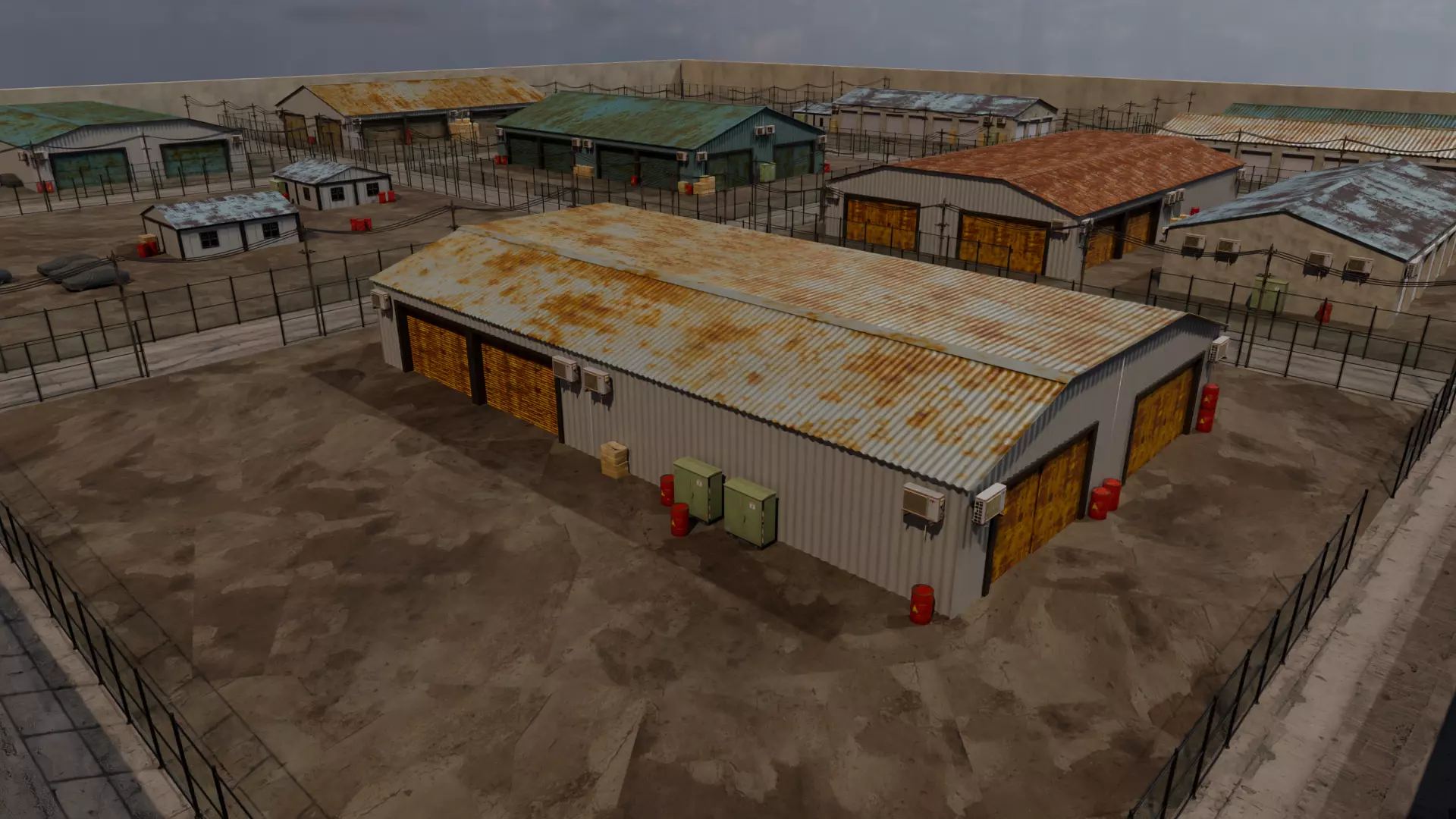 Industrial Storage Complex 3D model