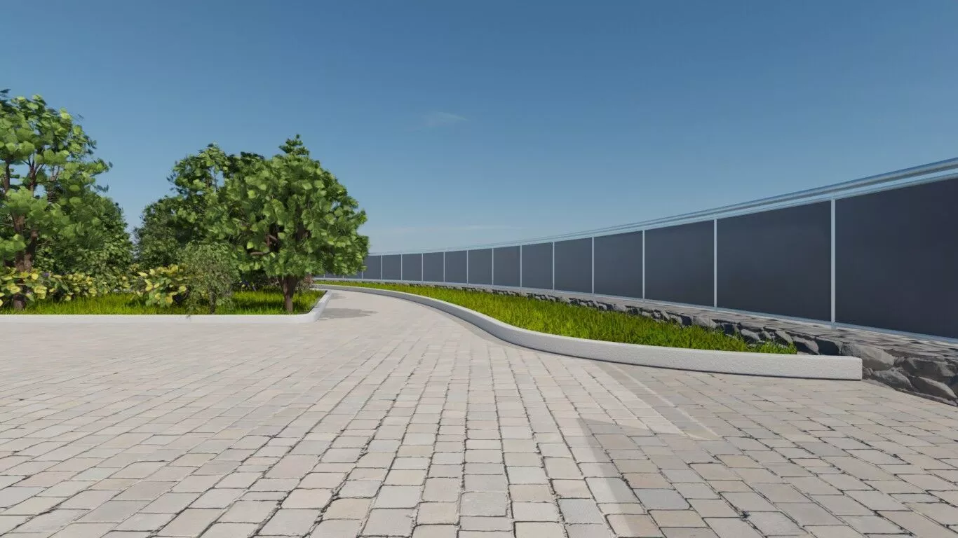 Urban Green Landscape 3D model