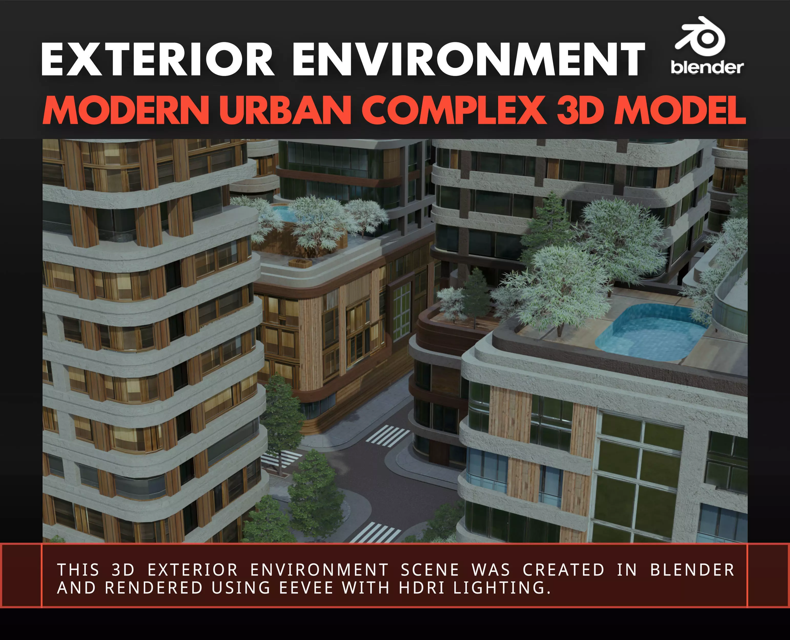 Modern Urban Complex 3D model