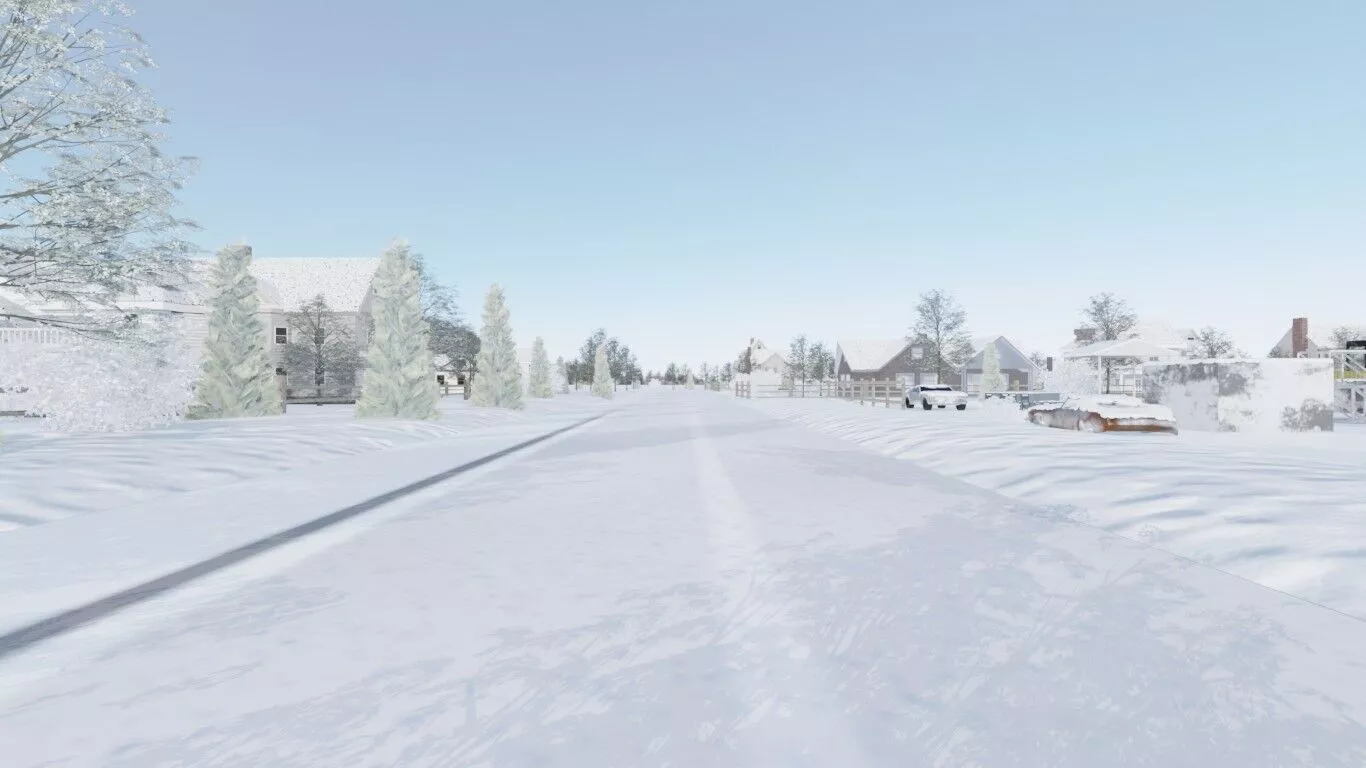 Winter Construction Site 3D model