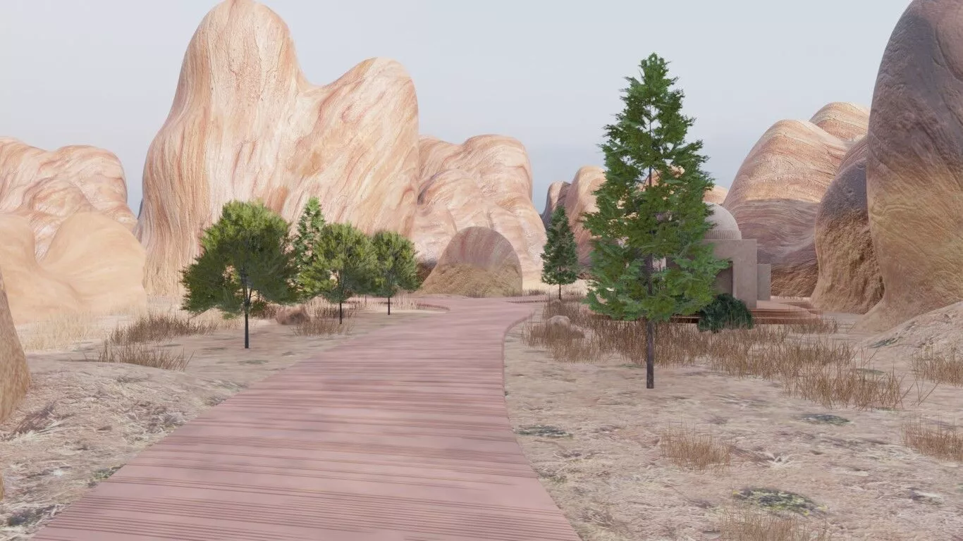 Desert Cityscape 3D model