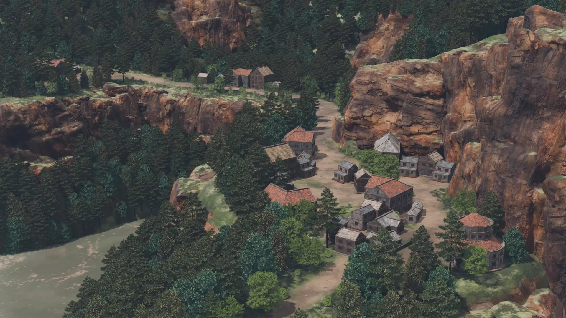 Mountain Village Overview 3D model