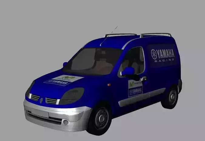 furgone yamaha racing 2014 Low-poly 3D model