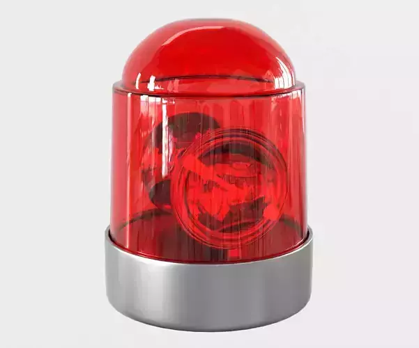 Warning Light PBR Low-poly 3D model 2