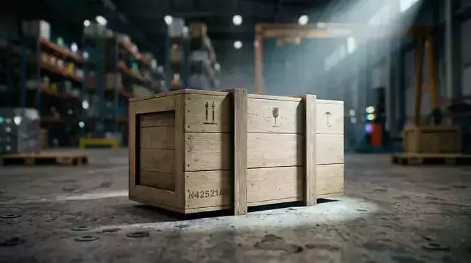 Medium wooden box